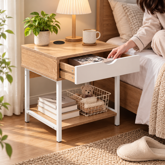 Modern Sofa Side Storage Table