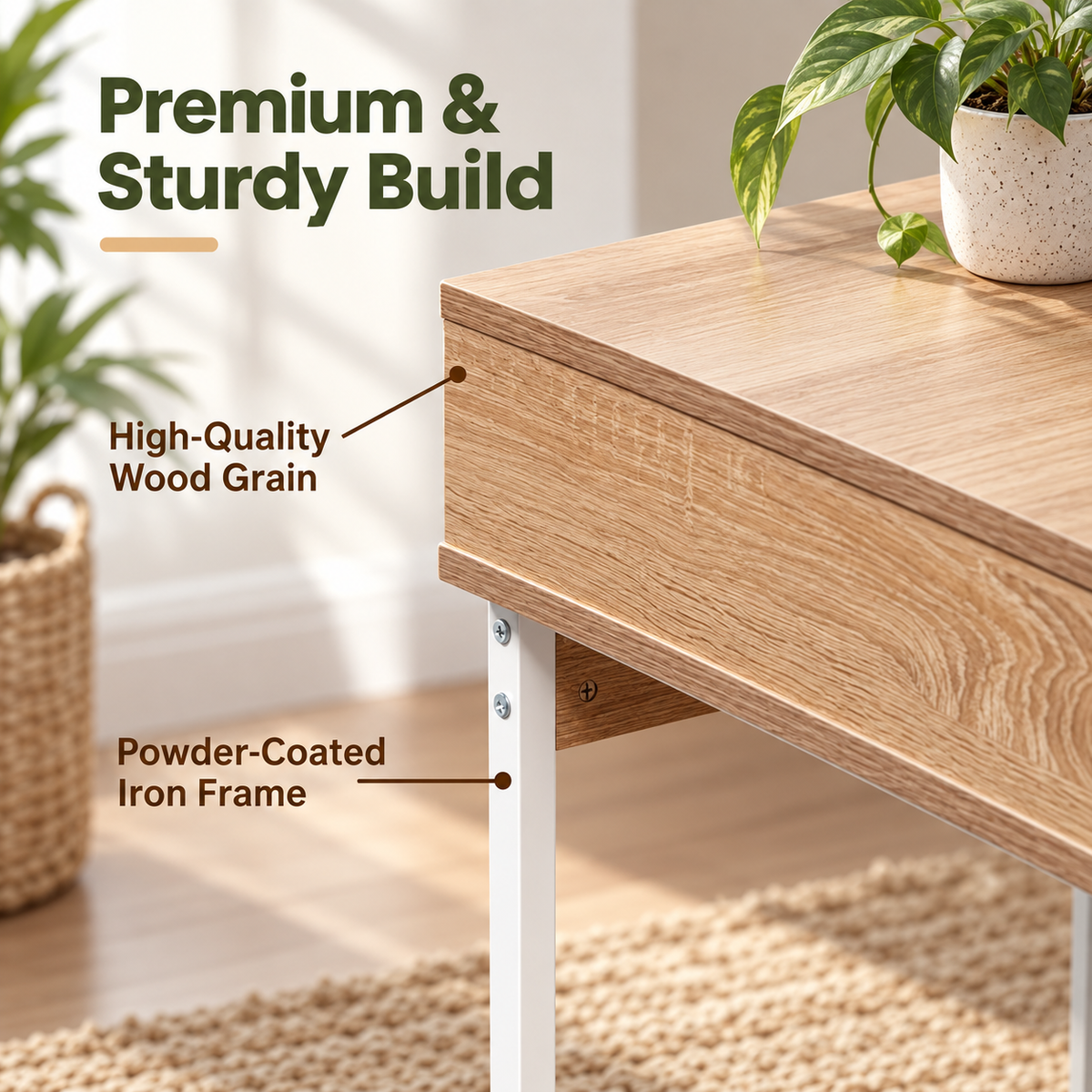Modern Sofa Side Storage Table