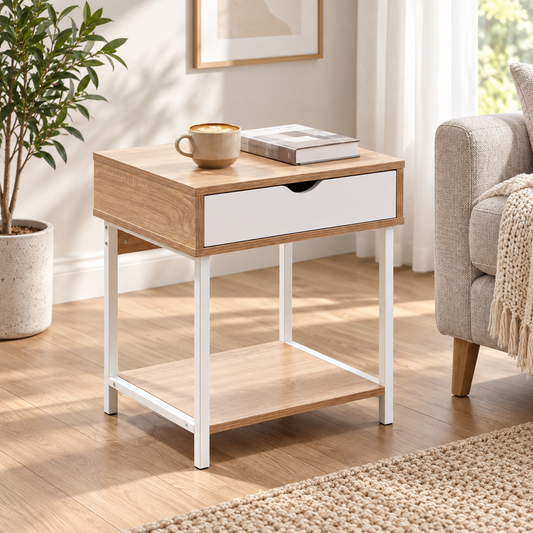 Modern Sofa Side Storage Table